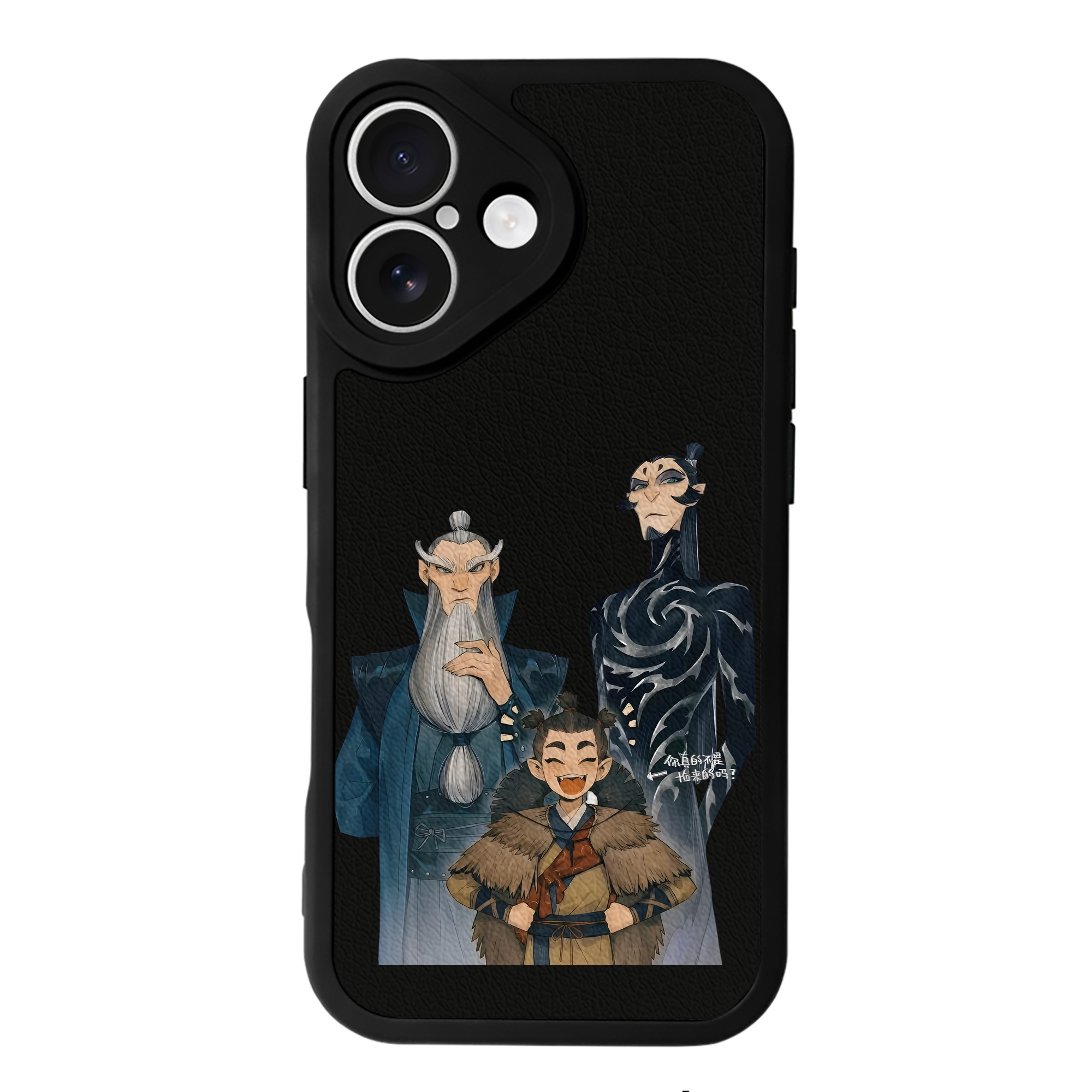 （画像用） Ne Zha 2 ナタ 魔童の大暴れ 【iPhone 16シリーズ対応】シリコンスマホケース（レザー調） 材質：シリコン